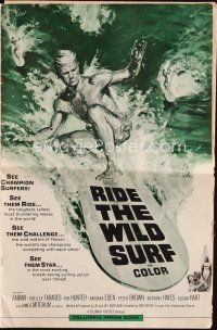 6p896 RIDE THE WILD SURF pressbook '64 ultimate posters for surfers to display on their wall!