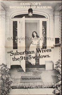 6p940 SUBURBAN WIVES pressbook '72 they're the 9 to 5 widows and their welcome mat is always out!