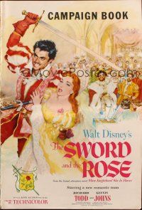 6p949 SWORD & THE ROSE pb '53 Disney, Glynis Johns in remake of When Knighthood was in Flower!