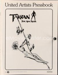 6p951 TARZAN THE APE MAN pressbook '81 directed by John Derek, Richard Harris, sexy Bo Derek!