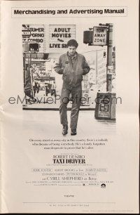 6p952 TAXI DRIVER pressbook '76 Robert De Niro, directed by Martin Scorsese!