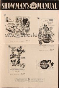 6p997 WORLD OF ABBOTT & COSTELLO pressbook '65 Bud & Lou's greatest laughmakers!