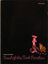 6p051 TRAIL OF THE PINK PANTHER screening program '82 Peter Sellers, Blake Edwards, cool cartoon art