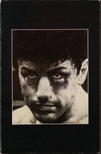 6p200 RAGING BULL trade ad '80 Martin Scorsese, classic close up boxing image of Robert De Niro!