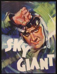 6p208 SKY GIANT set of 3 trade ads '38 artwork of airplane pilots Richard Dix & Chester Morris!