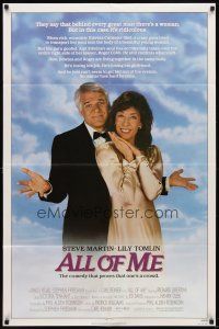 6k033 ALL OF ME 1sh '84 wacky Steve Martin, Lily Tomlin, the comedy that proves one's a crowd!