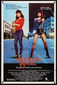 6k065 AVENGING ANGEL 1sh '84 Betsy Russell as hooker/college student!