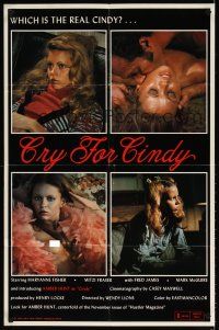 6k250 CRY FOR CINDY 1sh '76 Anthony Spinelli directed, images of sexy Amber Hunt!