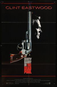 6k269 DEAD POOL 1sh '88 Clint Eastwood as tough cop Dirty Harry, cool gun image!