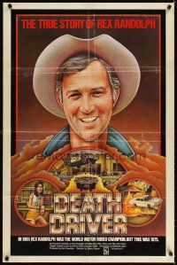 6k272 DEATH DRIVER int'l 1sh '77 Earl Owensby as world motor rodeo champion Rex Randolph!