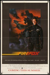 6k345 FIREFOX advance 1sh '82 cool C.D. de Mar art of killing machine, Clint Eastwood!