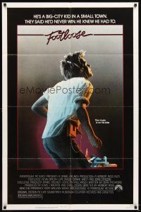 6k350 FOOTLOOSE 1sh '84 teenage dancer Kevin Bacon has the music on his side!