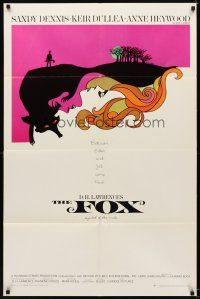 6k354 FOX 1sh '68 Sandy Dennis, Kier Dullea, Anne Heywood, cool art by L & D Dillon!