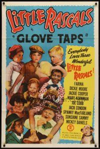 6k382 GLOVE TAPS 1sh R50 Jackie Cooper, Joe Cobb, Spanky MacFarland, Little Rascals!