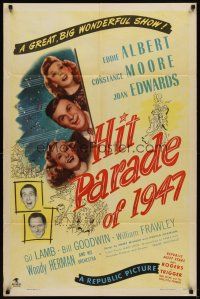 6k417 HIT PARADE OF 1947 1sh '47 Eddie Albert, Woody Herman, a great big wonderful show!