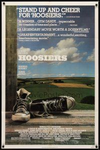 6k422 HOOSIERS 1sh '86 best basketball movie ever, Gene Hackman, Dennis Hopper!