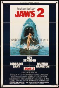 6k462 JAWS 2 1sh '78 just when you thought it was safe to go back in the water!