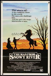 6k534 MAN FROM SNOWY RIVER 1sh '82 Tom Burlinson, Sigrid Thornton, Kirk Douglas in a dual role!