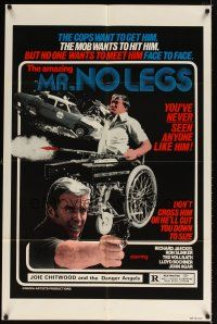 6k578 MR. NO LEGS 1sh '81 Richard Jaeckel, wild action, wheelchair & guns image!