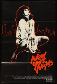 6k597 NEW YORK NIGHTS 1sh '84 Corinne Wahl, George Ayer, sexy image!