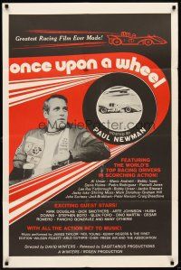 6k626 ONCE UPON A WHEEL 1sh '71 race car driver Paul Newman in the greatest racing film ever made!