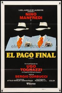 6k646 PAYOFF Spanish/U.S. 1sh '78 Sergio Corbucci, Nino Manfredi, Ugo Tognazzi!