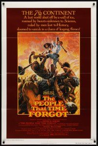 6k649 PEOPLE THAT TIME FORGOT 1sh '77 Edgar Rice Burroughs, a lost continent shut off by ice!