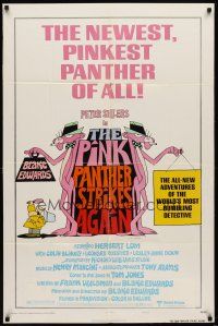 6k658 PINK PANTHER STRIKES AGAIN style A 1sh '76 Peter Sellers is Inspector Clouseau!