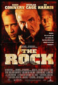 6k734 ROCK DS 1sh '96 Sean Connery, Nicolas Cage, Ed Harris, Alcatraz, directed by Michael Bay!