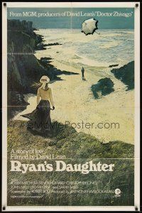 6k750 RYAN'S DAUGHTER pre-awards style A 1sh '70 David Lean, Sarah Miles, Lesser beach art!