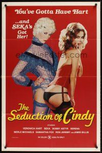 6k766 SEDUCTION OF CINDY 1sh '80 you gotta have Veronica Hart, and Seka's got her, Ron Jeremy!