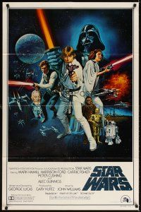 6k826 STAR WARS style C 1sh '77 George Lucas classic sci-fi, art by Tom William Chantrell!