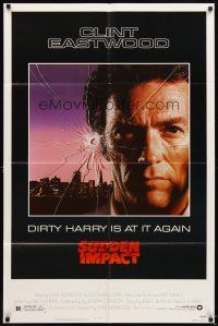 6k836 SUDDEN IMPACT 1sh '83 Clint Eastwood is at it again as Dirty Harry, great image!