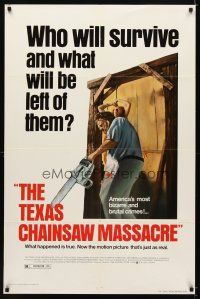6k866 TEXAS CHAINSAW MASSACRE 1sh R80 Tobe Hooper cult classic slasher horror!