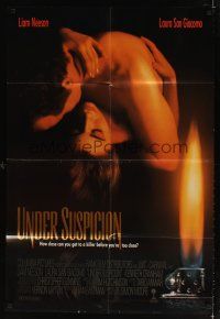 6k921 UNDER SUSPICION int'l 1sh '91 Liam Neeson, Laura San Giacomo, adultery!