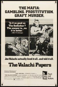 6k927 VALACHI PAPERS style C 1sh '72 directed by Terence Young, great mob action images!