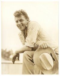 6m080 ANDY GRIFFITH 7.75x9.75 still '57 wonderful smiling portrait from A Face in the Crowd!