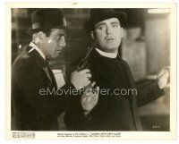 6m083 ANGELS WITH DIRTY FACES Other Company 8x10 still '38 Humphrey Bogart holds gun on Pat O'Brien