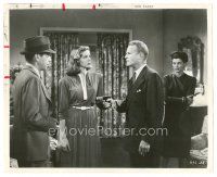6m136 BIG SLEEP TV 8x10 still R60s Humphrey Bogart & sexy Lauren Bacall held at gunpoint by Heydt!