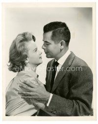 6m143 BLACKBOARD JUNGLE 8x10 still '55 great close up of Glenn Ford about to kiss Anne Francis!