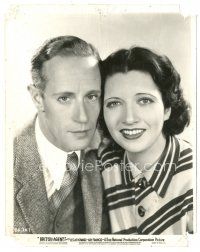 6m161 BRITISH AGENT 8x10 still '34 Michael Curtiz directed, c/u of Leslie Howard & Kay Francis!