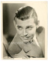 6m201 CLARK GABLE 8x10 still '35 great close up of the suave star from Mutiny on the Bounty!