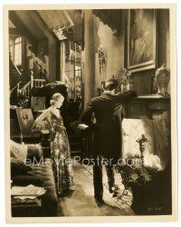 6m210 COMMON LAW 8x10 still '31 sexy Constance Bennett in cool dress with Joel McCrea by fireplace