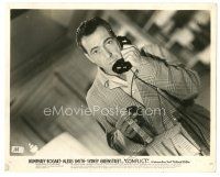 6m211 CONFLICT 8x10 still '45 close up of Humphrey Bogart with jeweled bracelet & telephone!