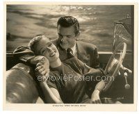 6m251 DEVIL ON WHEELS 8x10 still '47 Noreen Nash courted by Cardwell in car, When the Devil Drives