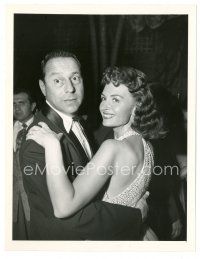 6m267 DONNA REED 7x9.25 news photo '54 dancing with her husband Tony Owen by Nat Dallinger!
