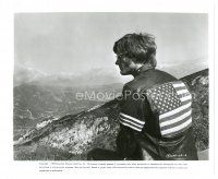6m277 EASY RIDER TV 8x10 still R75 best image of biker Peter Fonda wearing American flag jacket!