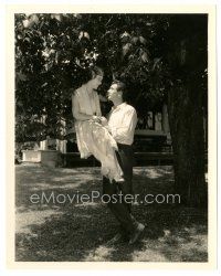 6m305 FIRST KISS 8x10 still '28 young Gary Cooper romancing sexy Fay Wray in tree by Kling!