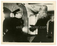6m308 FIRST MAN INTO SPACE 8x10 still '59 great image of alien monster attacking officer!