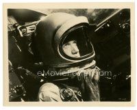 6m306 FIRST MAN INTO SPACE 8x10 still '59 close up of Bill Edwards in astronaut suit!